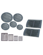 Parrillas y rejillas de hierro fundido